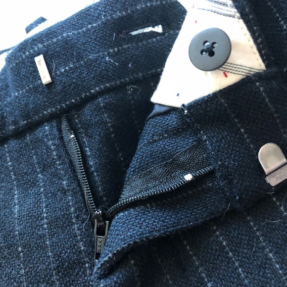 Uniqlo Ines de la Fressange Wool Blend Pinstripe Pants Size 6 - Picture 7 of 12